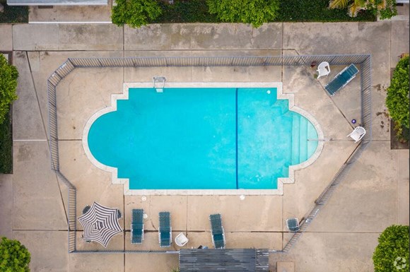 Aerial Pool View at Lido Apartments - 241 Avocado St, California, 92627
